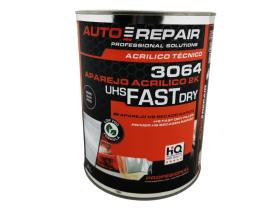 AutoRepair 3064 - Aparejo Acrílico UHS Fast Dry 4L Negro